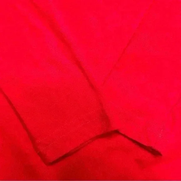 Holiday Time Christmas Santa Shirt Red & White Long Sleeved Size Extra  Small - Picture 13 of 16